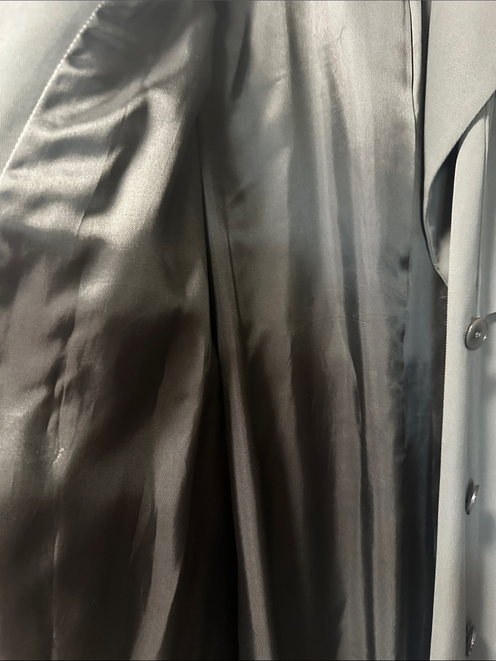 Reiss Dark Gray Tie-Waist Trench Coat. Fully lined and in beautiful shape! - Picture 4 of 7